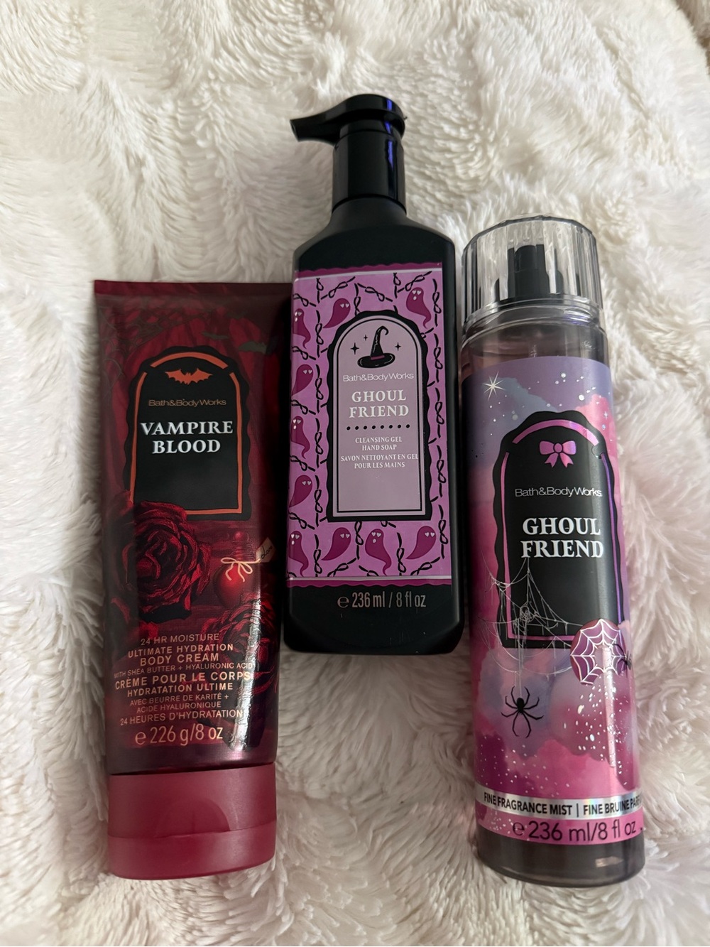 Halloween Bath & Body fragrance mist, hand soap and body cream